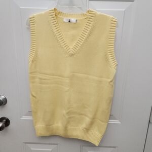 Men Women JK‎ Uniform Knitted Cotton V-Neck Vest Sleeveless Pullover  Size XL